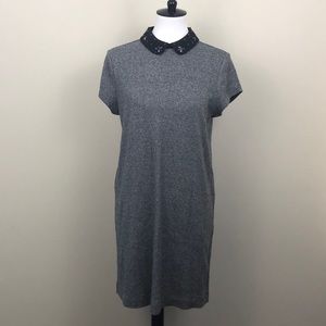 LOFT gray dress size large petite